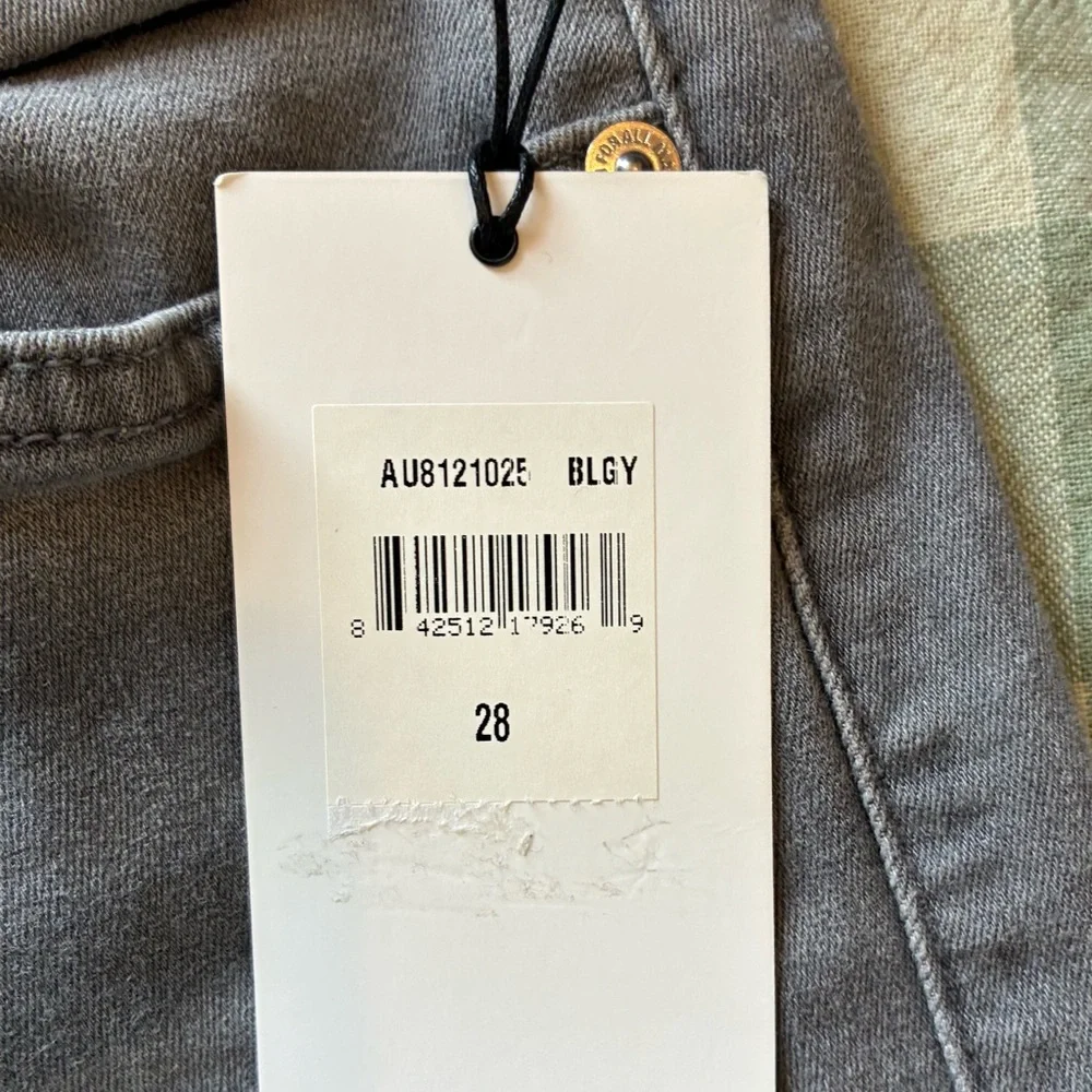 NWT 7 For All Mankind 7FAMK b (air) The Ankle Skinny Jeans Stretch Light Gray 28 - Picture 9 of 11
